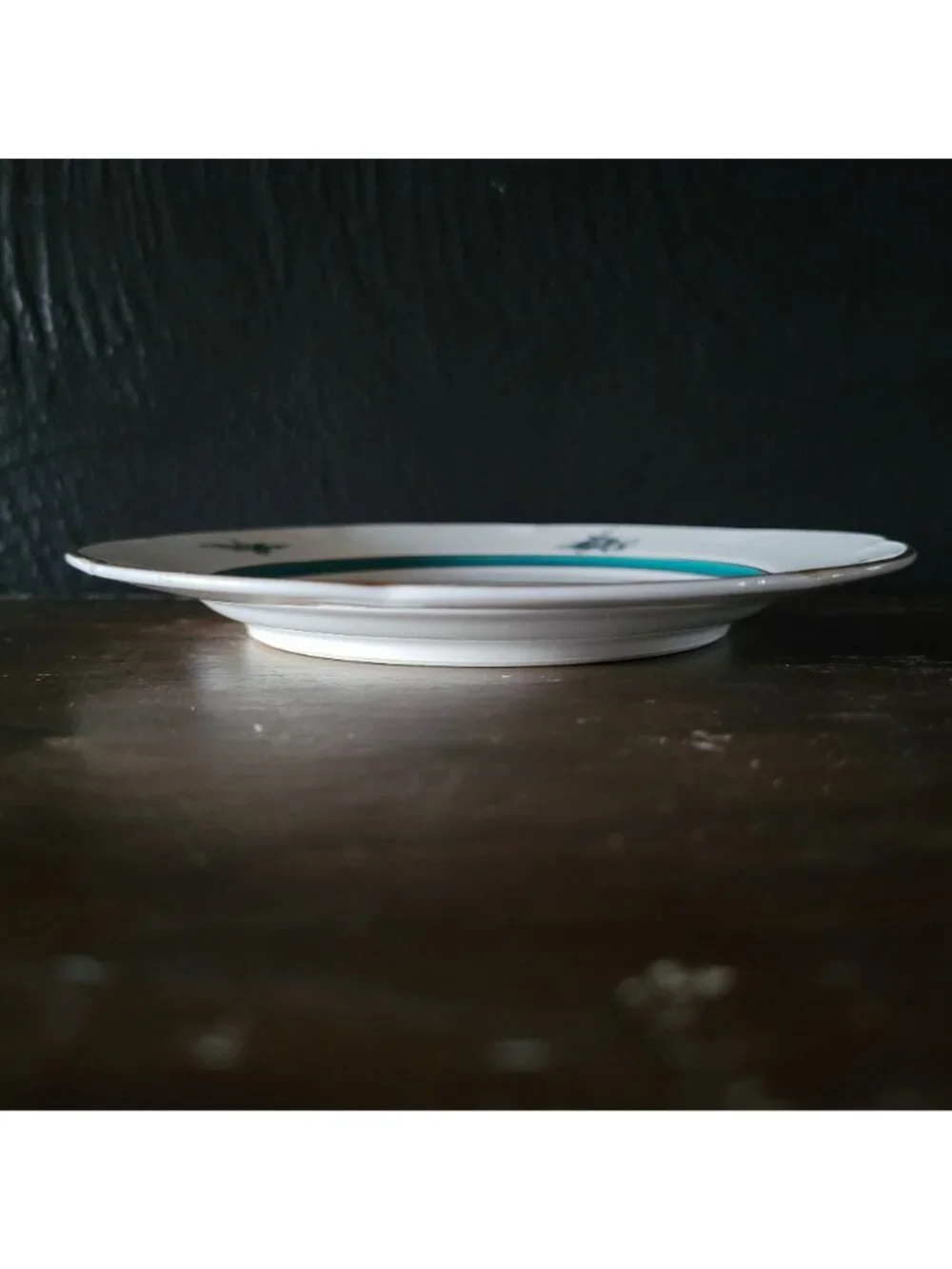 Vtg Royal Bayreuth Teal Tulip Bread & Butter Plate 6